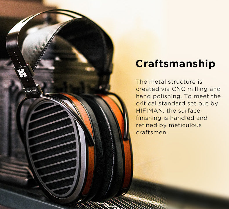 HIFIMAN Arya Organic Planar Magnetic Headphones (Apos Certified)