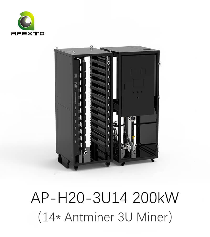 ビットコインマイニング用水冷ラック - Apexto Mining