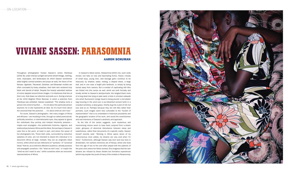 Viviane Sassen: Parasomnia | Aperture | Spring 2012