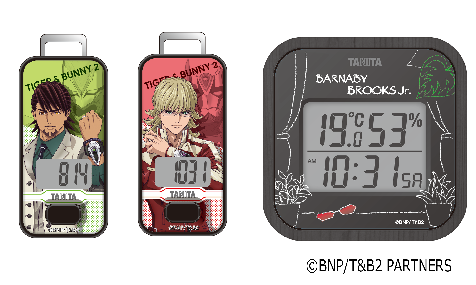 アニメ『TIGER & BUNNY 2』とのコラボ商品第2弾 デジタル温湿度計と3D