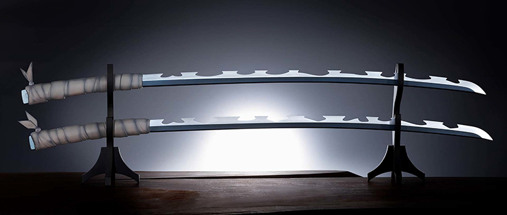 鬼滅の刃」の嘴平伊之助の日輪刀が約1/1サイズで初の公式立体化