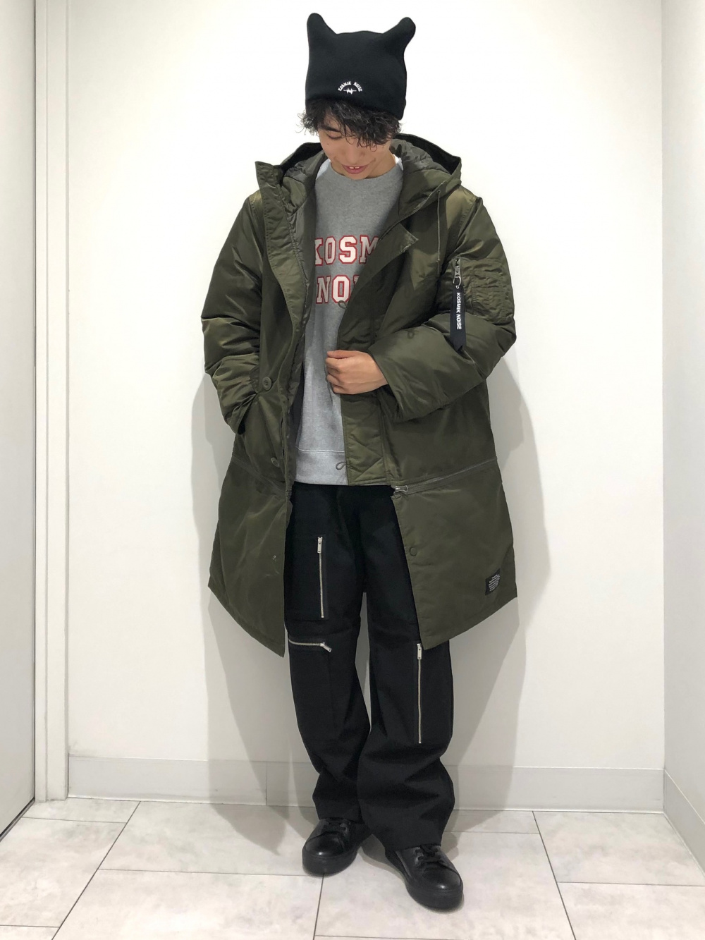 ジップポケットシャツ UNDERCOVER(セットアップ可能)、ジップポケット