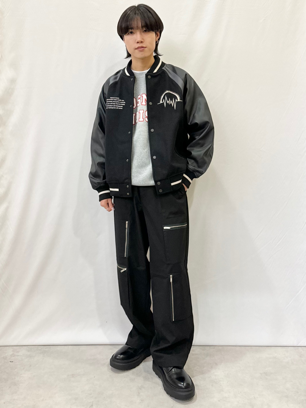 トラックパンツ UNDERCOVER(セットアップ可能)、ケーブルカーディガン