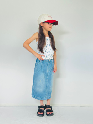 GU公式 | シャーリングフラワープリントキャミソール+E