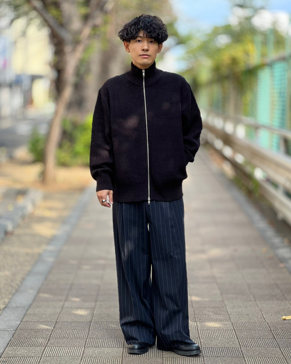 カバーオール(ストライプ) beautiful people (セットアップ可能