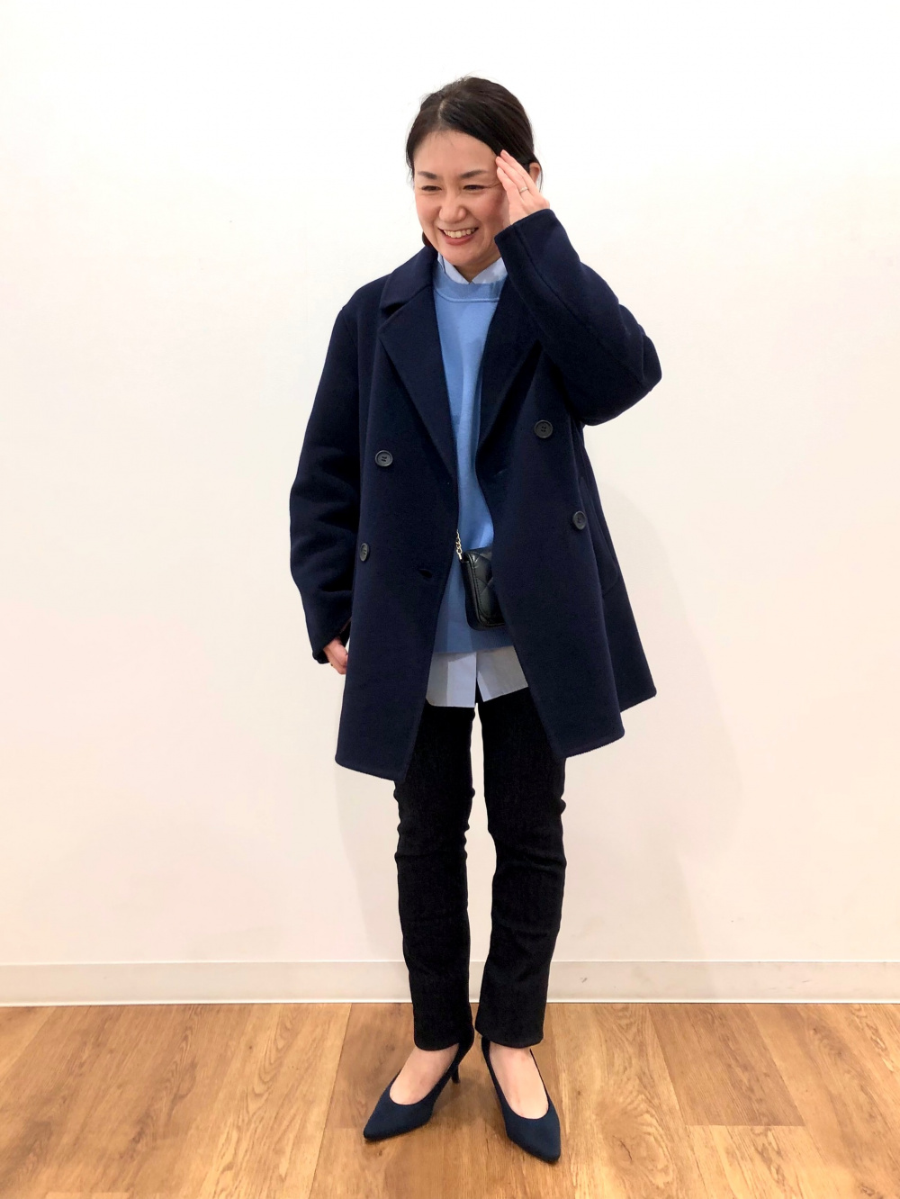 ダブルフェイスショートコート」の着用コーディネート| ユニクロ公式