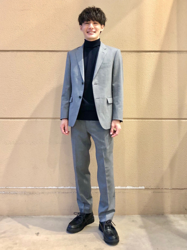 ストレッチウールスリムジャケット/カスタムオーダー（メンズ）の着用