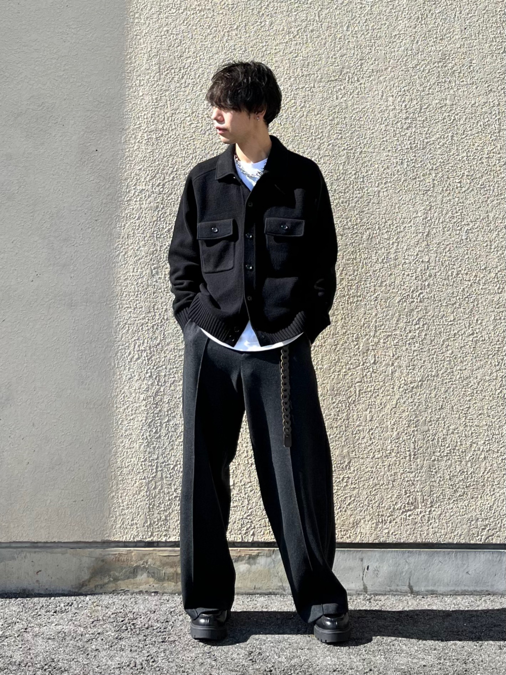 ラムニットジャケット」の着用コーディネート| ユニクロ公式