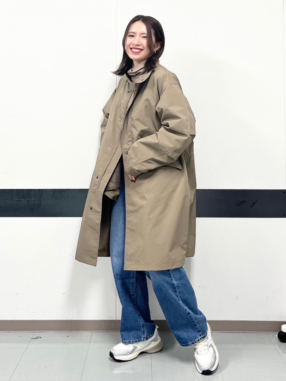 ヒートテックフリースタートルネックT、ウィンドプルーフ2WAYコート