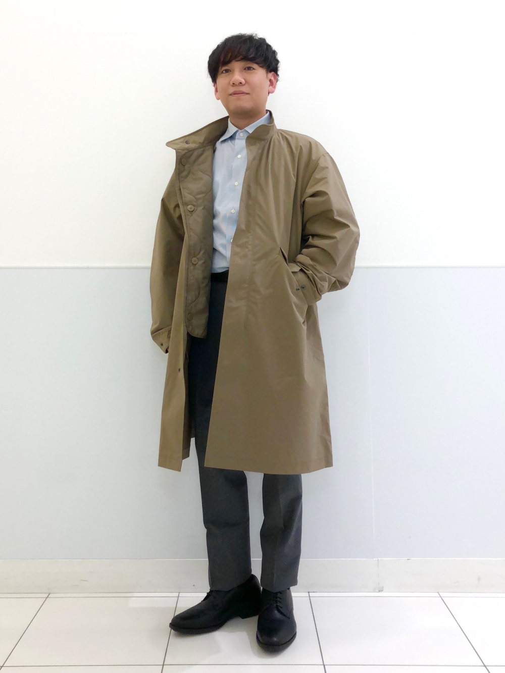 UNIQLO / ユニクロ ウィンドプルーフ2WAYコート ブラウン S UNIQLO