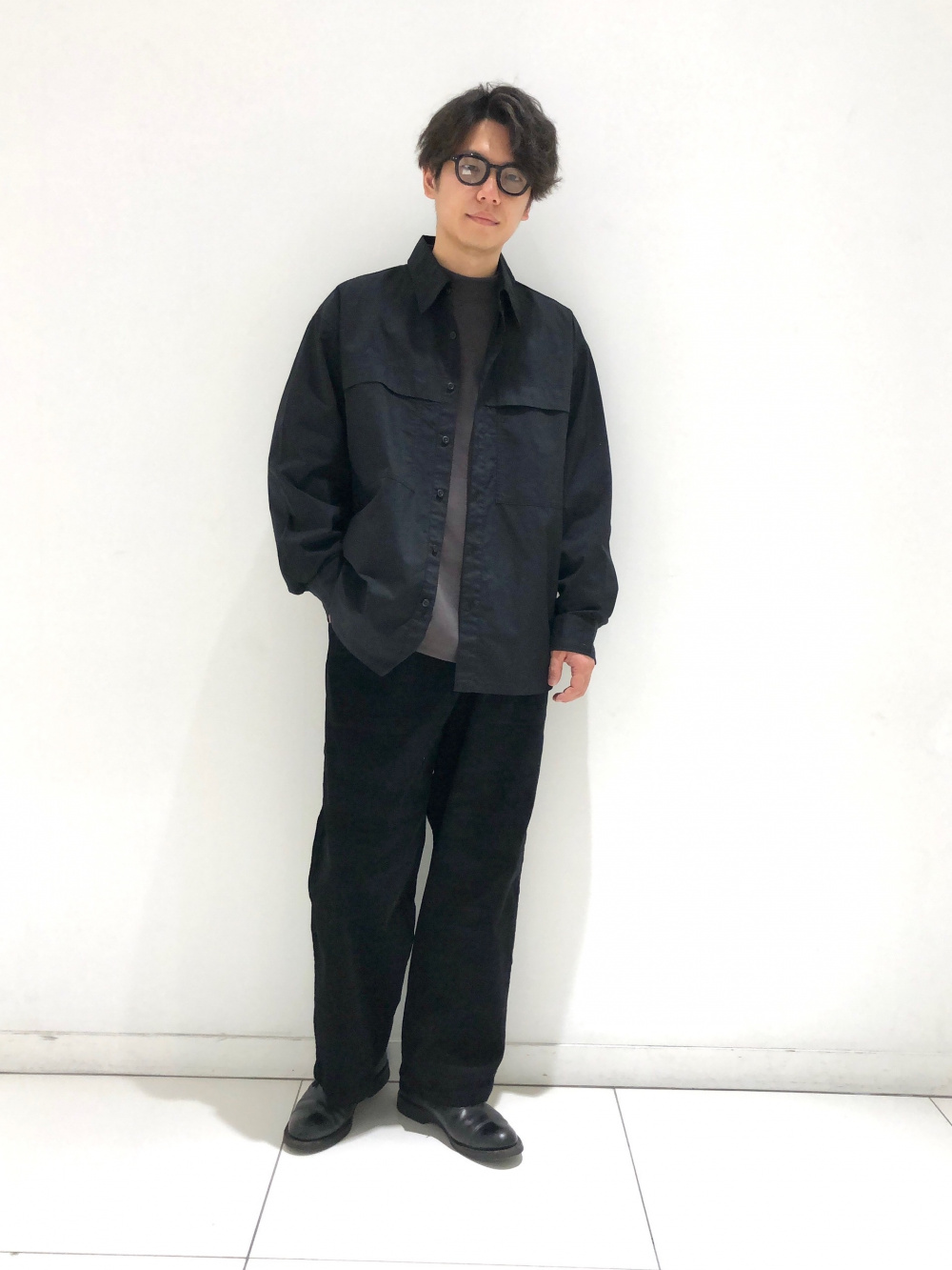 クルーネックTシャツ/長袖、ダブルフェイスフルジップジャケット」の