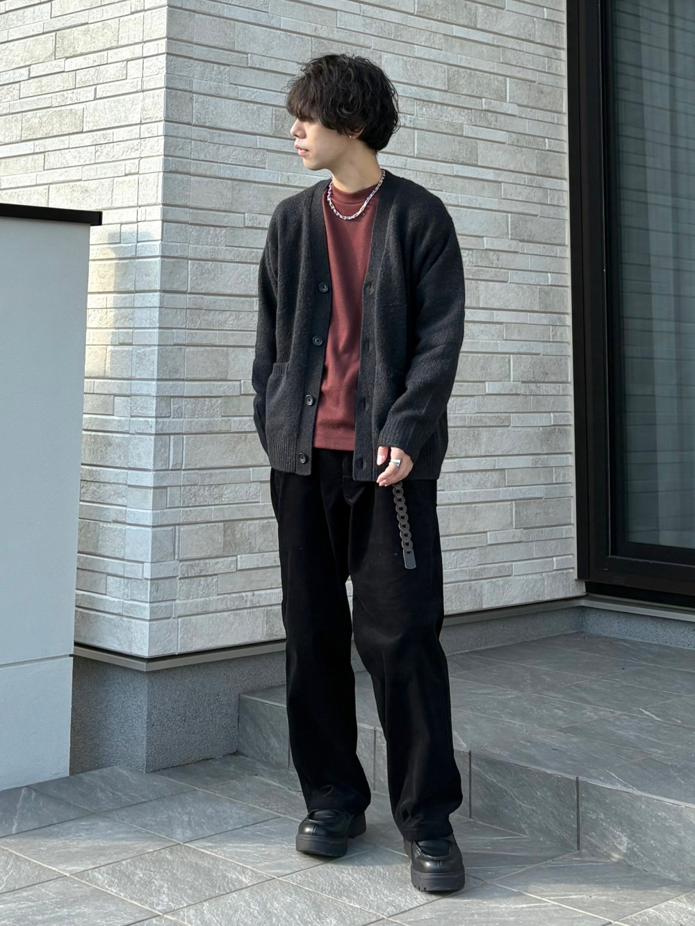 コーティングショートブルゾン、ダブルフェイスフルジップジャケット