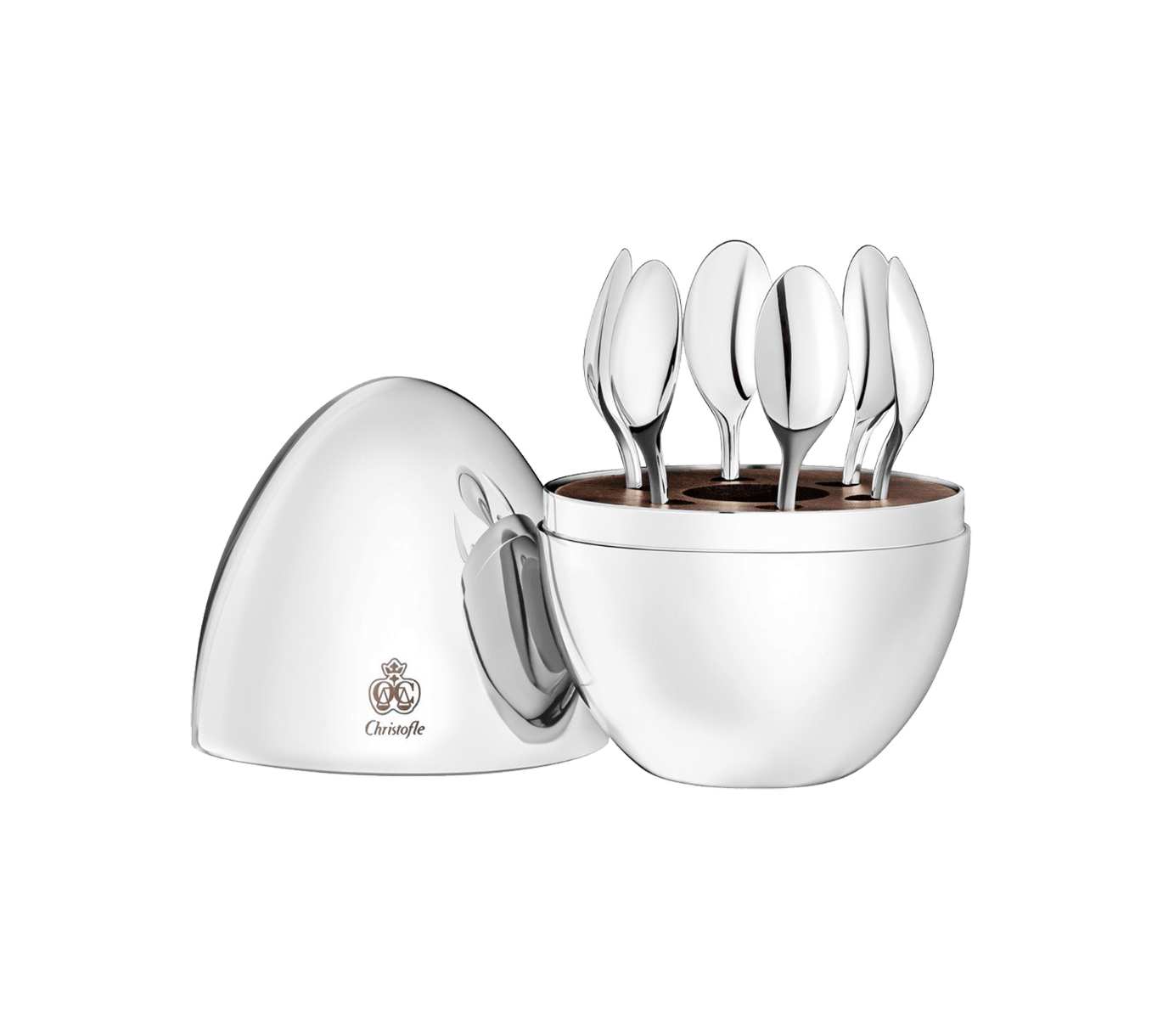 Christofle, Mood, MOOD COFFEE, set of 6 espresso spoons - MDMAISON
