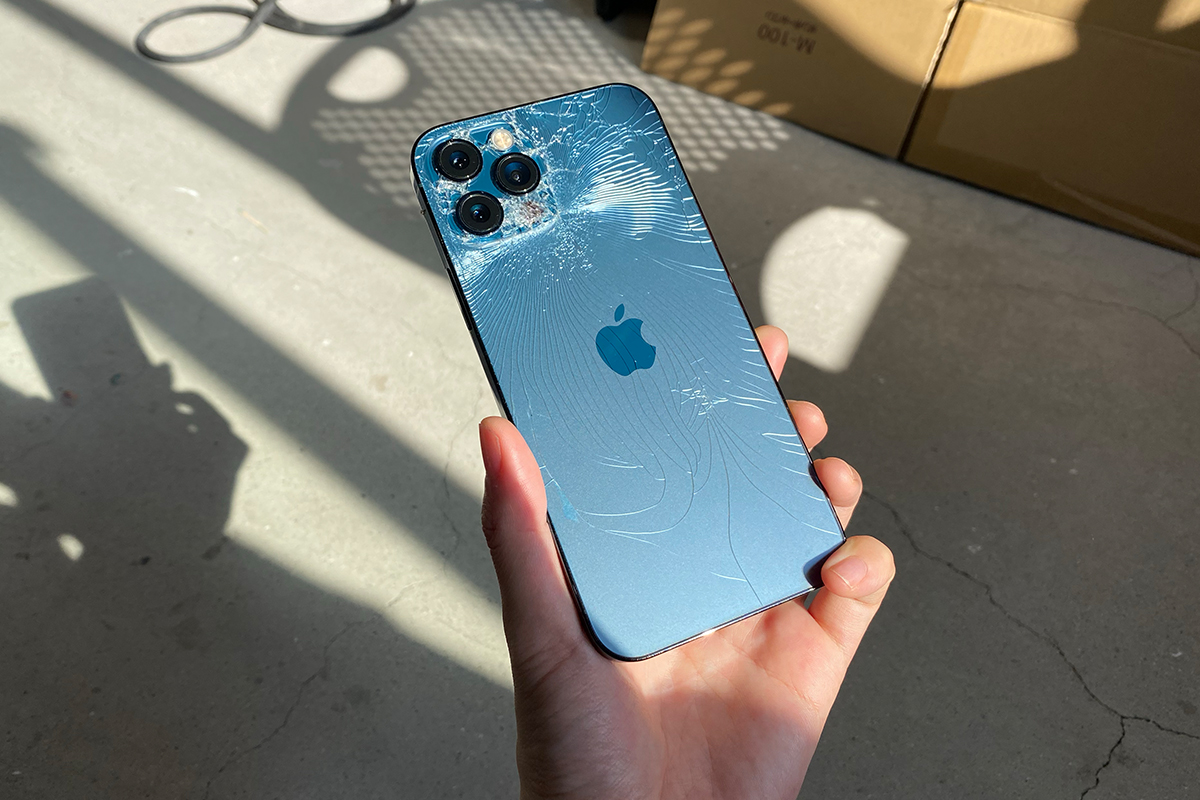 iPhone 12 Pro バックパネル パシフィックブルー交換修理 | APPLEMAC