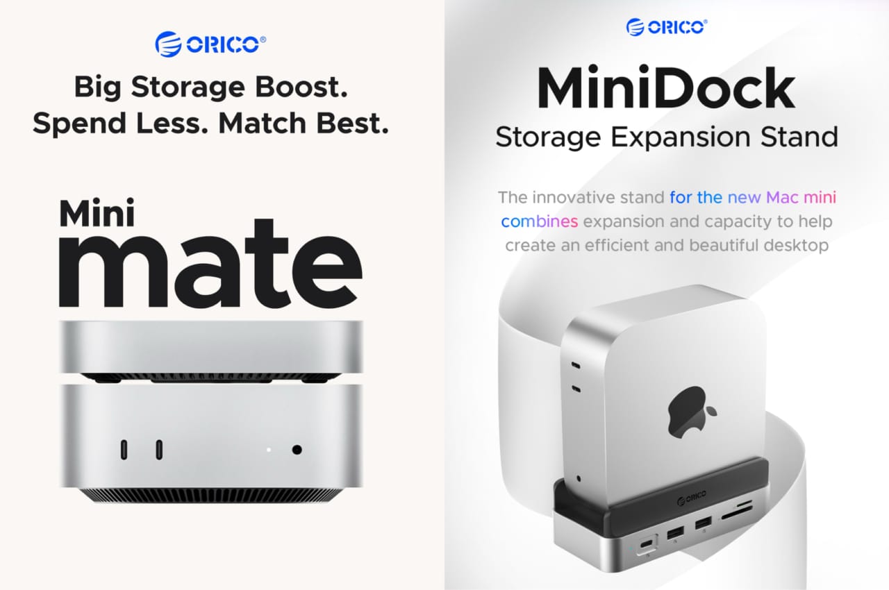 ORICO、Mac mini (2024)にUSB-A/-CポートやHDMI、Ethernetポート、NVMe