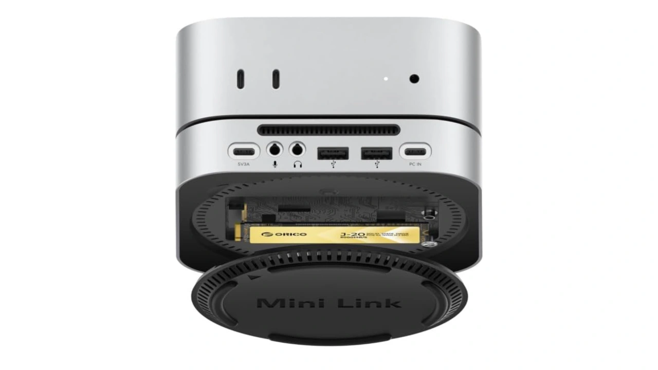 ORICO、NVMe SSDを1基搭載可能な40Gbps USB4対応のMac mini用