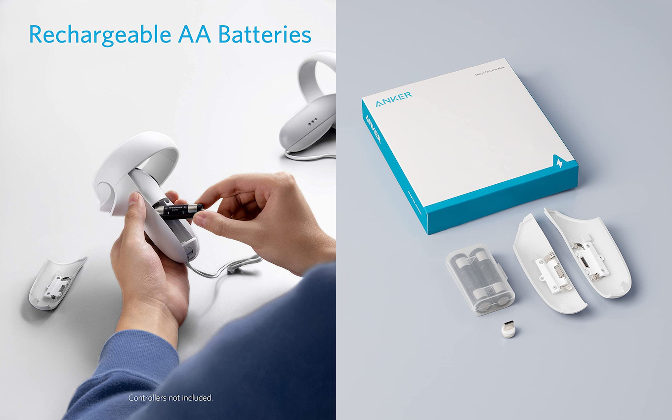 米Anker、VRヘッドセットOculus Quest 2とコントローラをマグネット