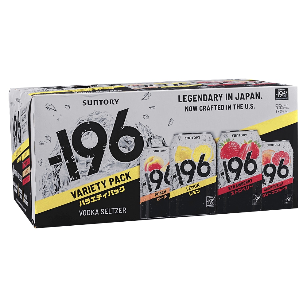 Suntory -196 Vodka Seltzer Variety 8pk 12 oz Cans - Applejack
