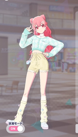 プロセカ】[シャイン・オン・ミー]桃井愛莉のカードイラストと衣装