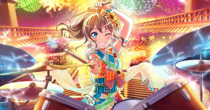 バンドリ！ガルパ】[夕暮れ、おめかし準備]山吹沙綾のスキルとイラスト