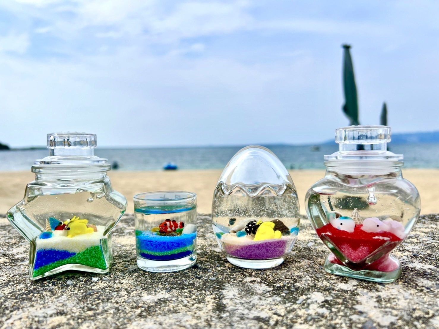 浄化！アメジストとアクアマリンだけのジェルキャンドル！綺麗！ 浄化