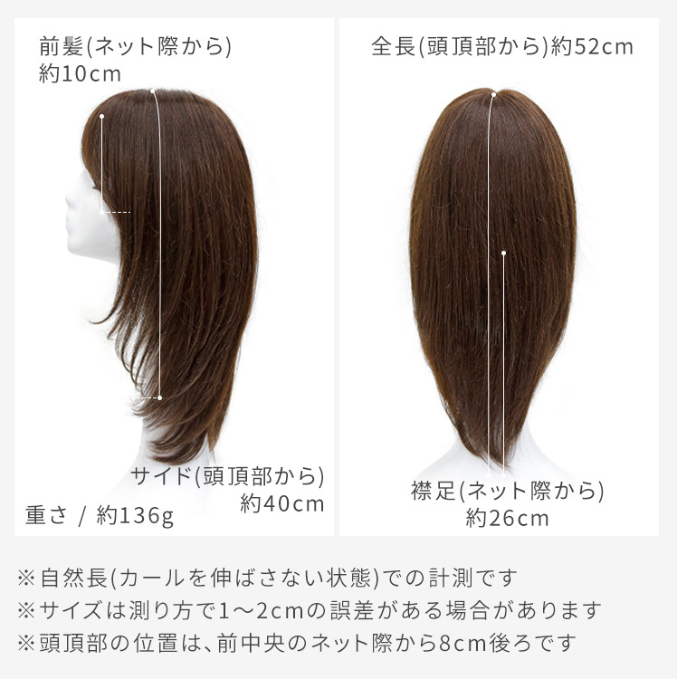医療用ウィッグ ミディアム/上野サロンオリジナルカット ミディアム