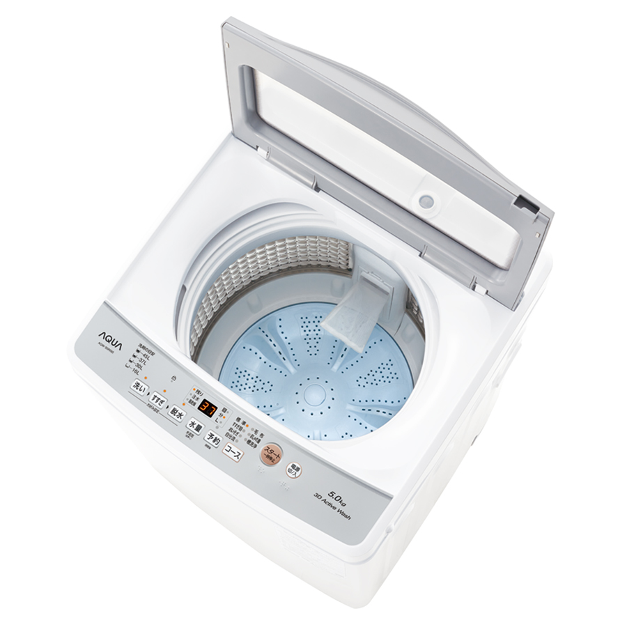 ID 353305 洗濯機5K アクア 2019年製 AQW-S50HBK(FS)