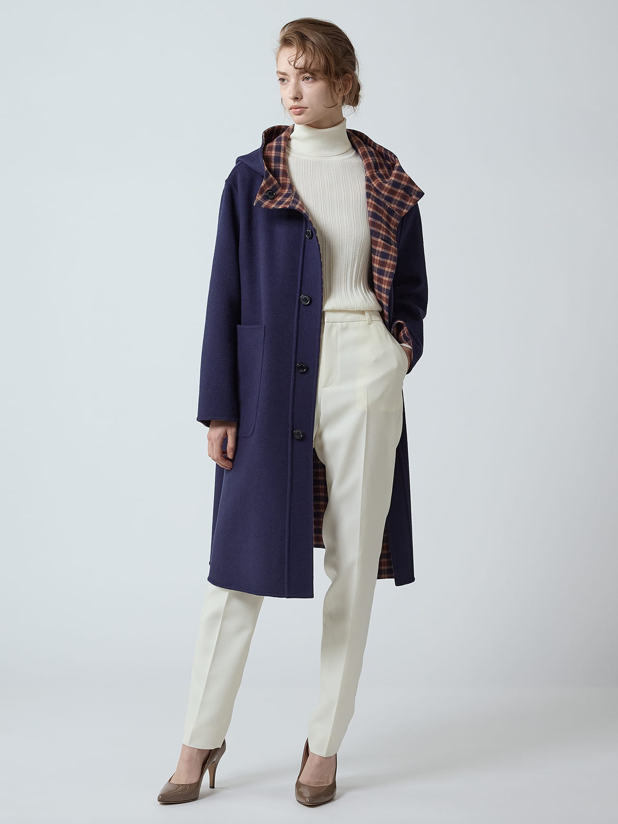 リバーシブルダッフルコート