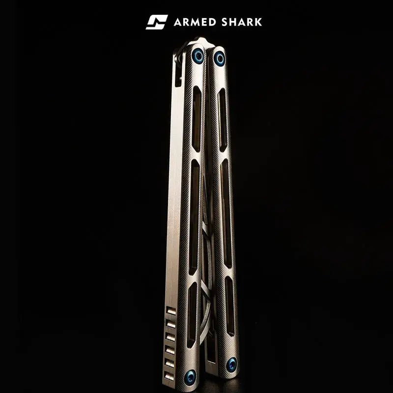 Armed Shark Tsunami Titanium Alloy Balisong Trainer – Titanium