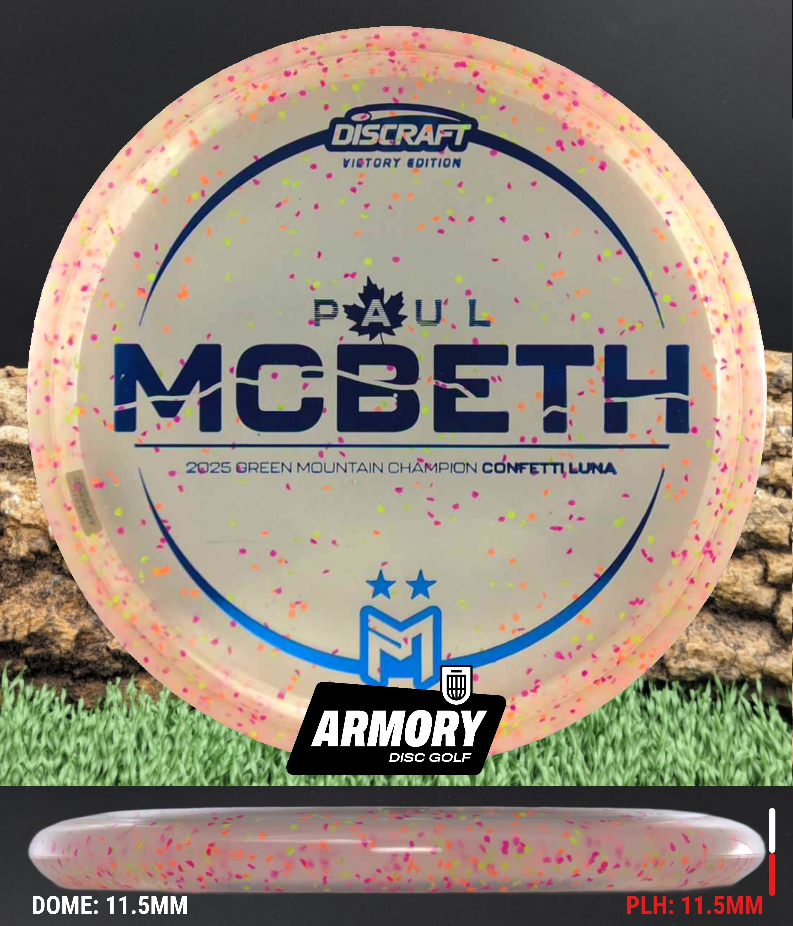 Paul McBeth Victory Edition Luna – Z Confetti – Armory Disc Golf