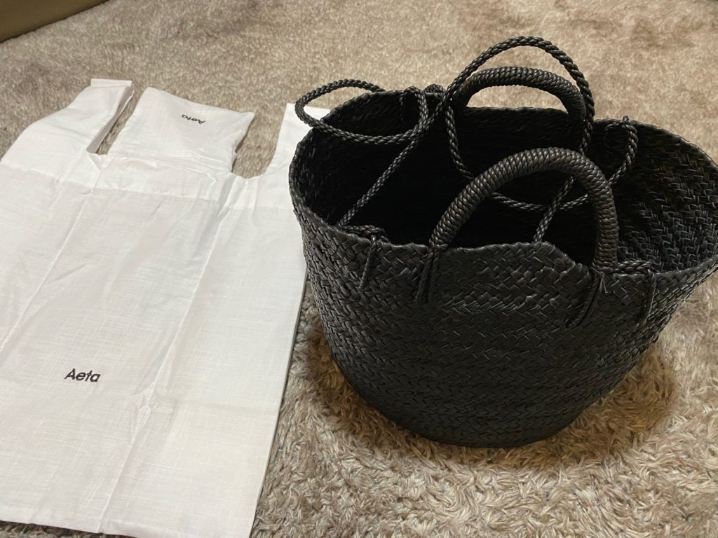 Aetaアエタのレザーバスケットショルダーの感想 | 50代アラカンひとつ