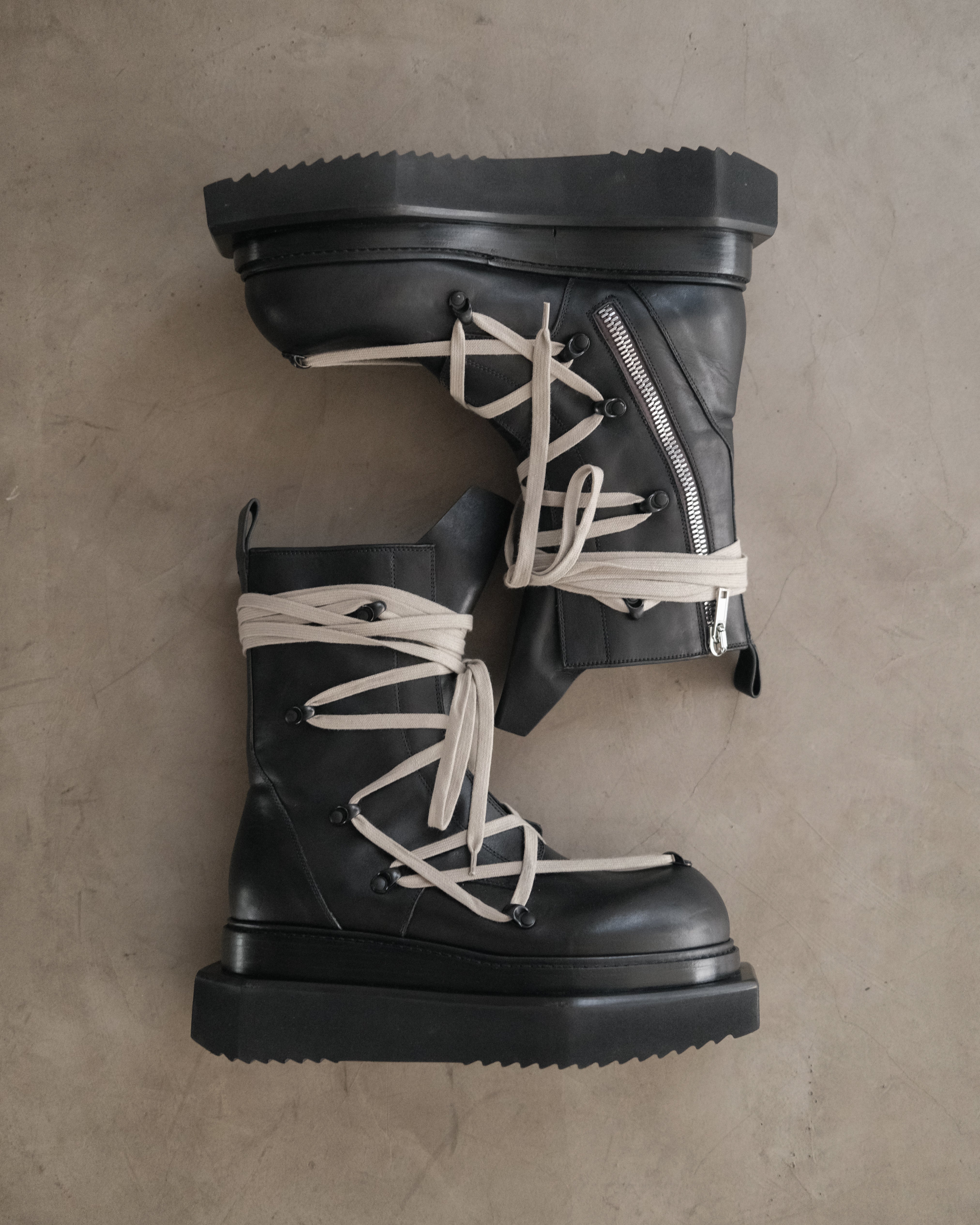 Rick Owens Pentalaced Turbo Cyclops Boots – Around The Shoes