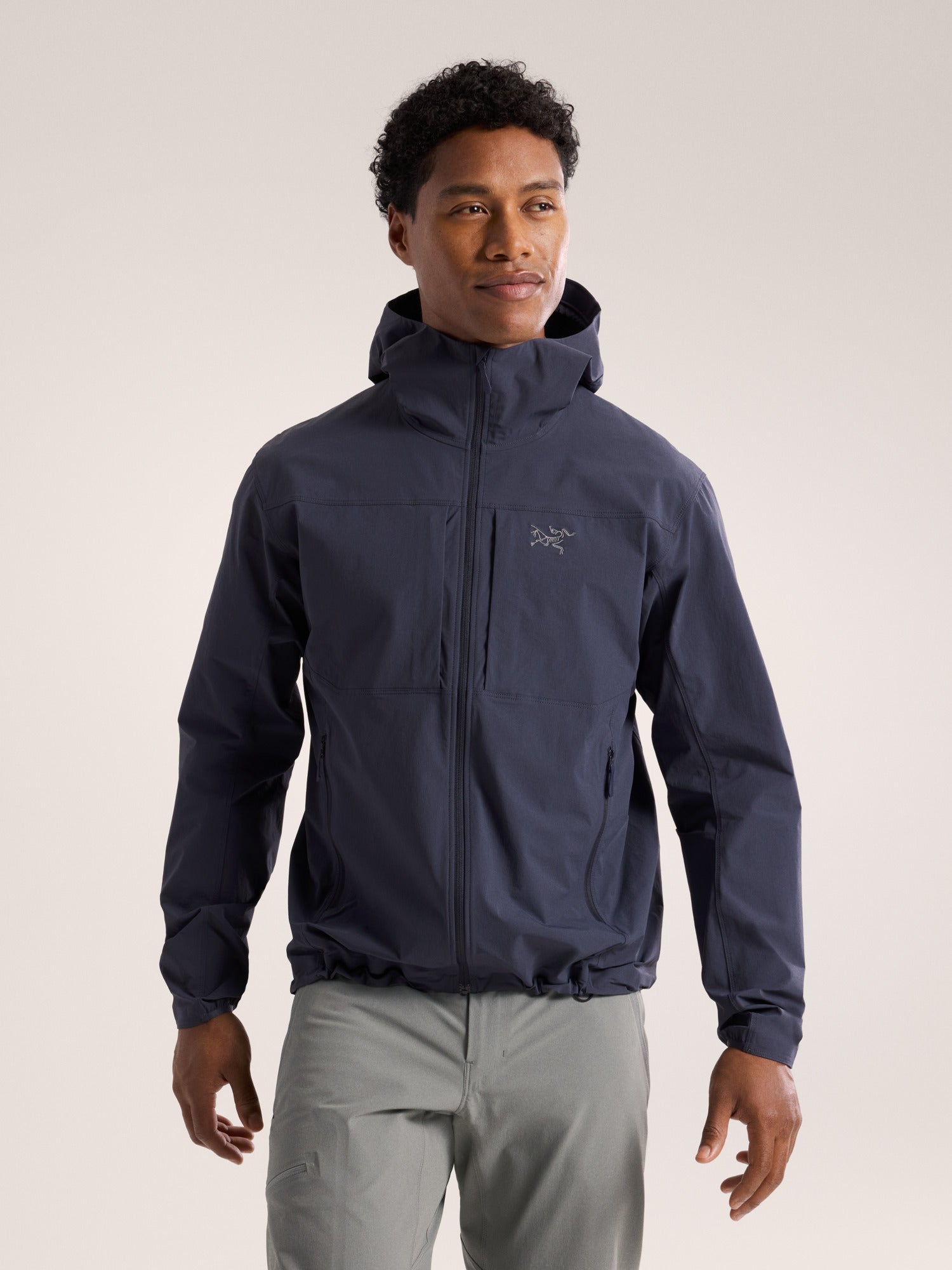 Arc'teryx Men's Breathable Gamma Lightweight Hoody Navy – Black