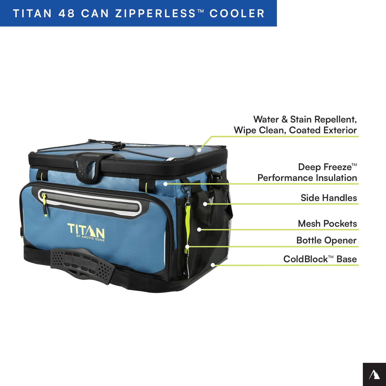 Titan by Arctic Zone™ | 48 Can Zipperless Soft Cooler