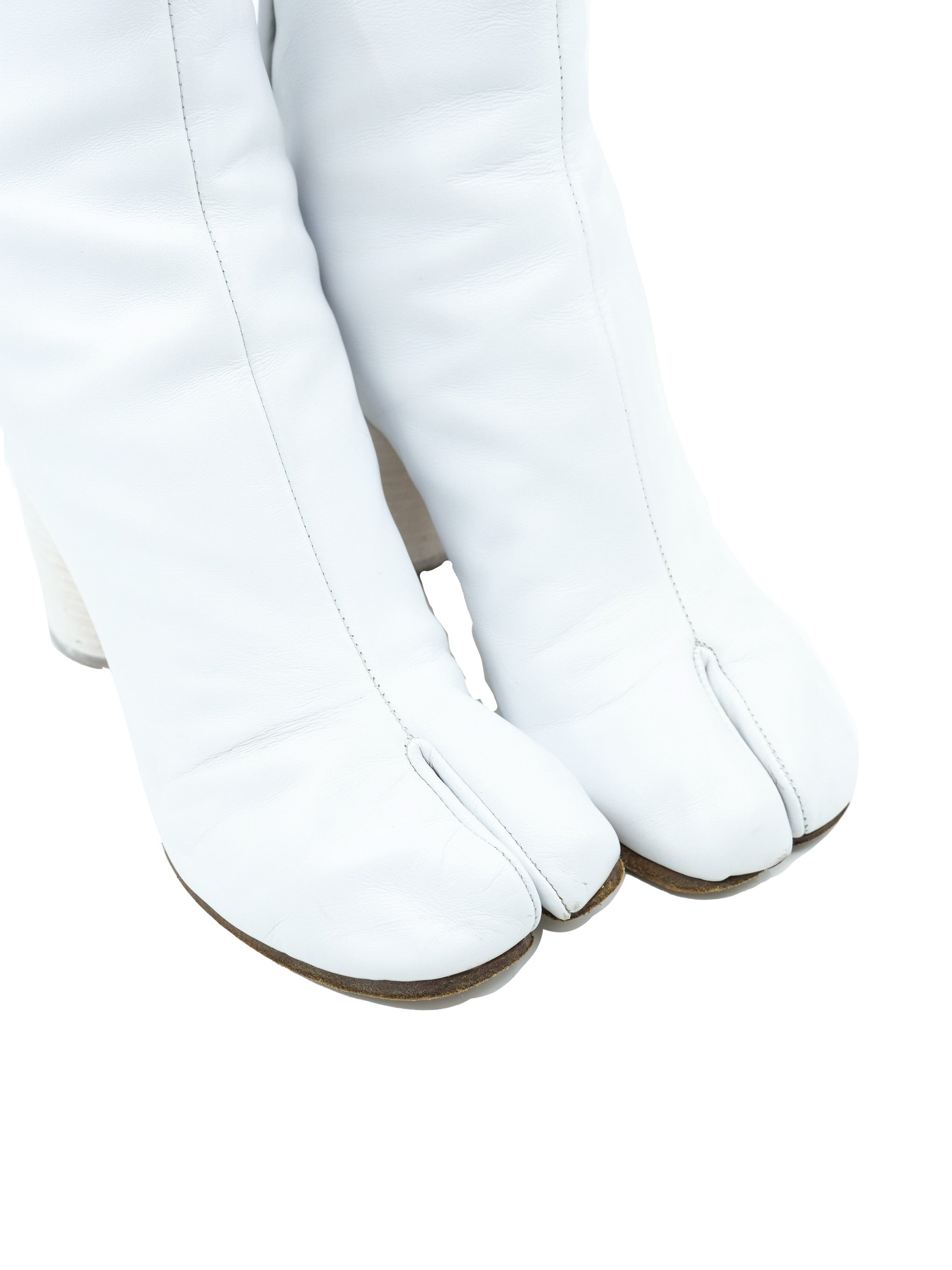 Maison Martin Margiela White Tabi Boots, 37