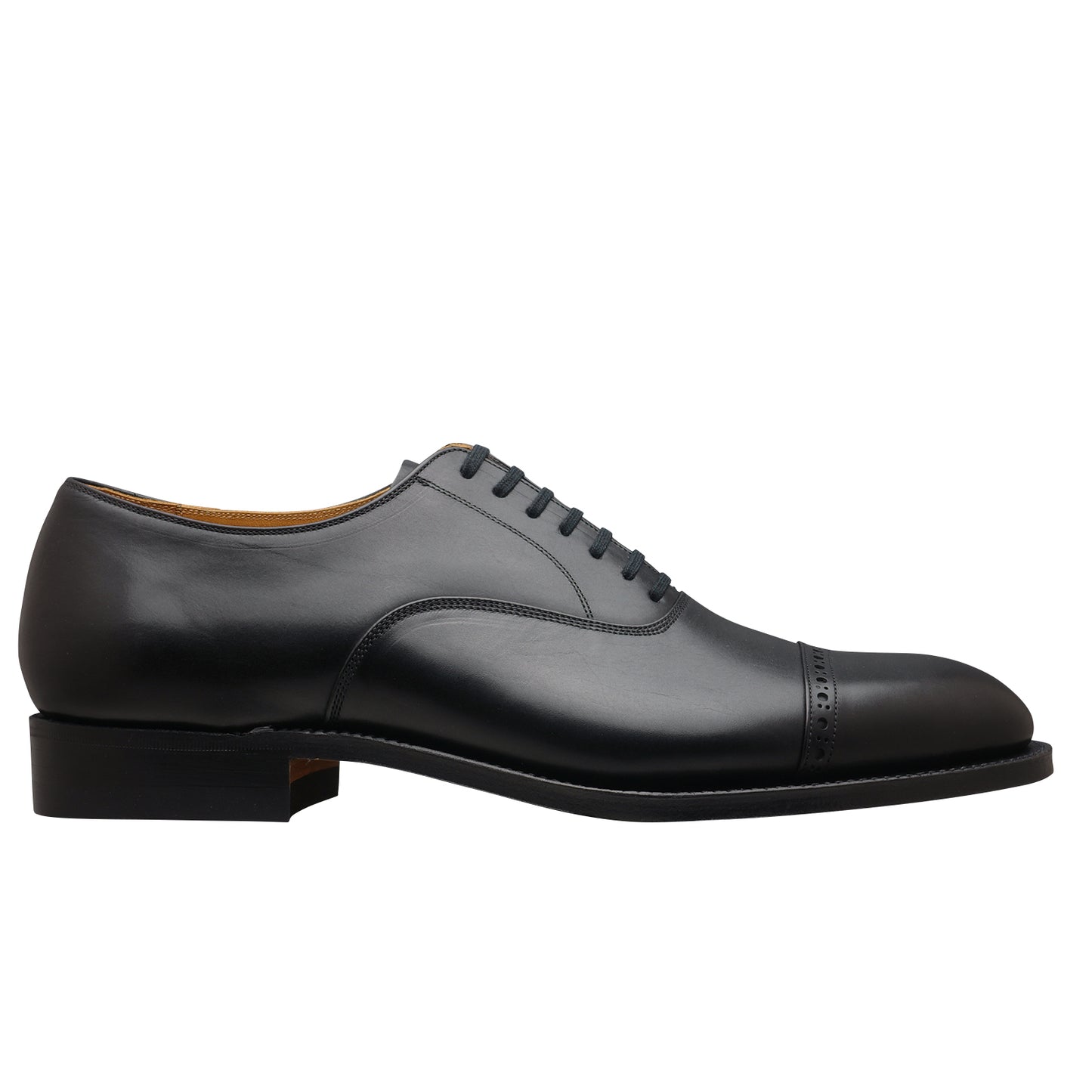 30851 / 7 Eyelet Cap Toe Oxford Black Calf – Arch Kerry