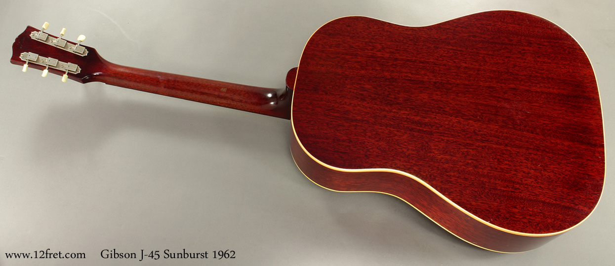 1962 Gibson J45 Sunburst | archive.12fret.com