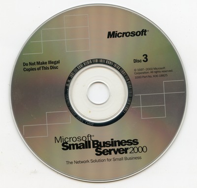 Microsoft Small Business Server 2000 (Microsoft) (Disc 3) : Free