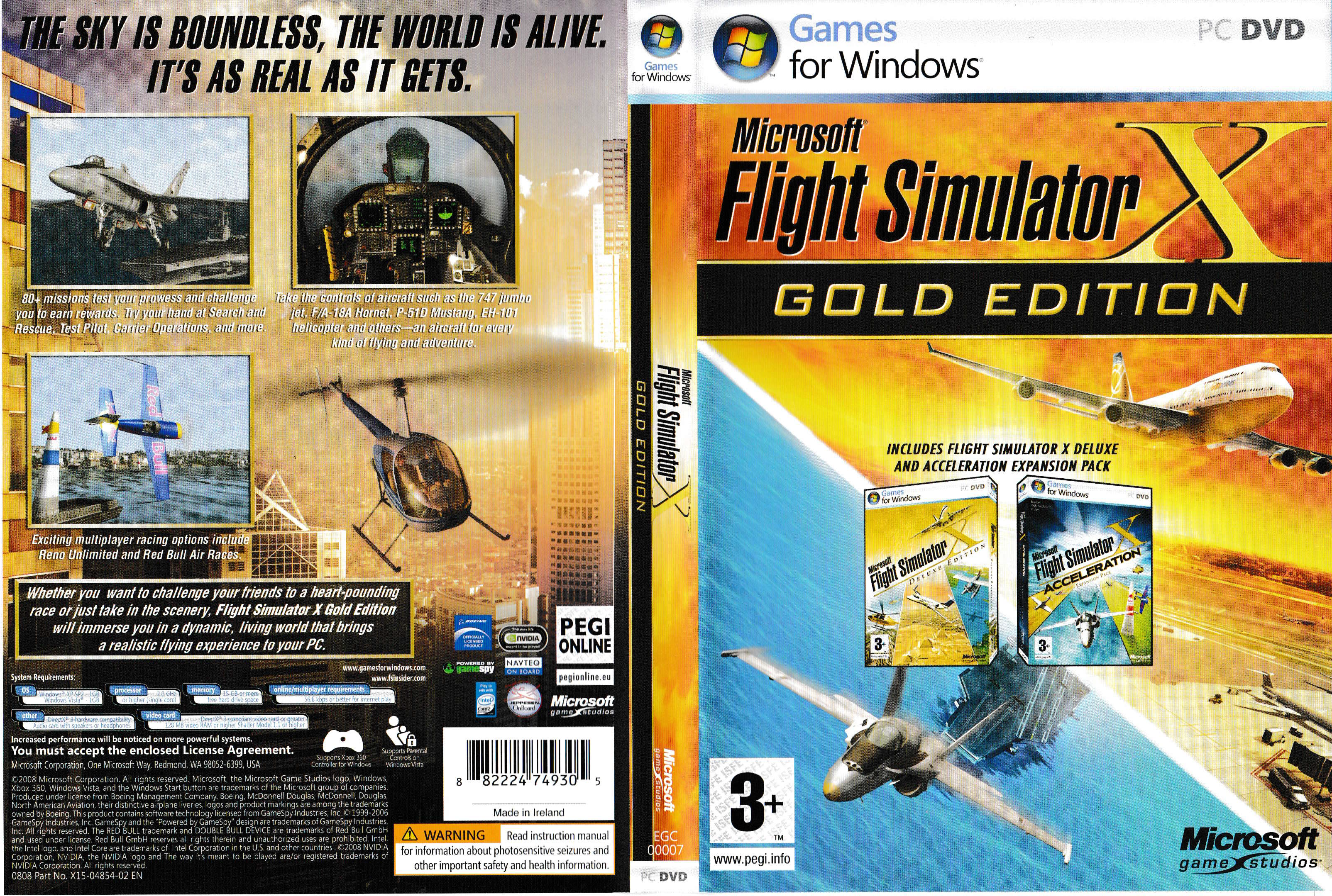 Microsoft Flight Simulator X - Gold Edition : Microsoft : Free