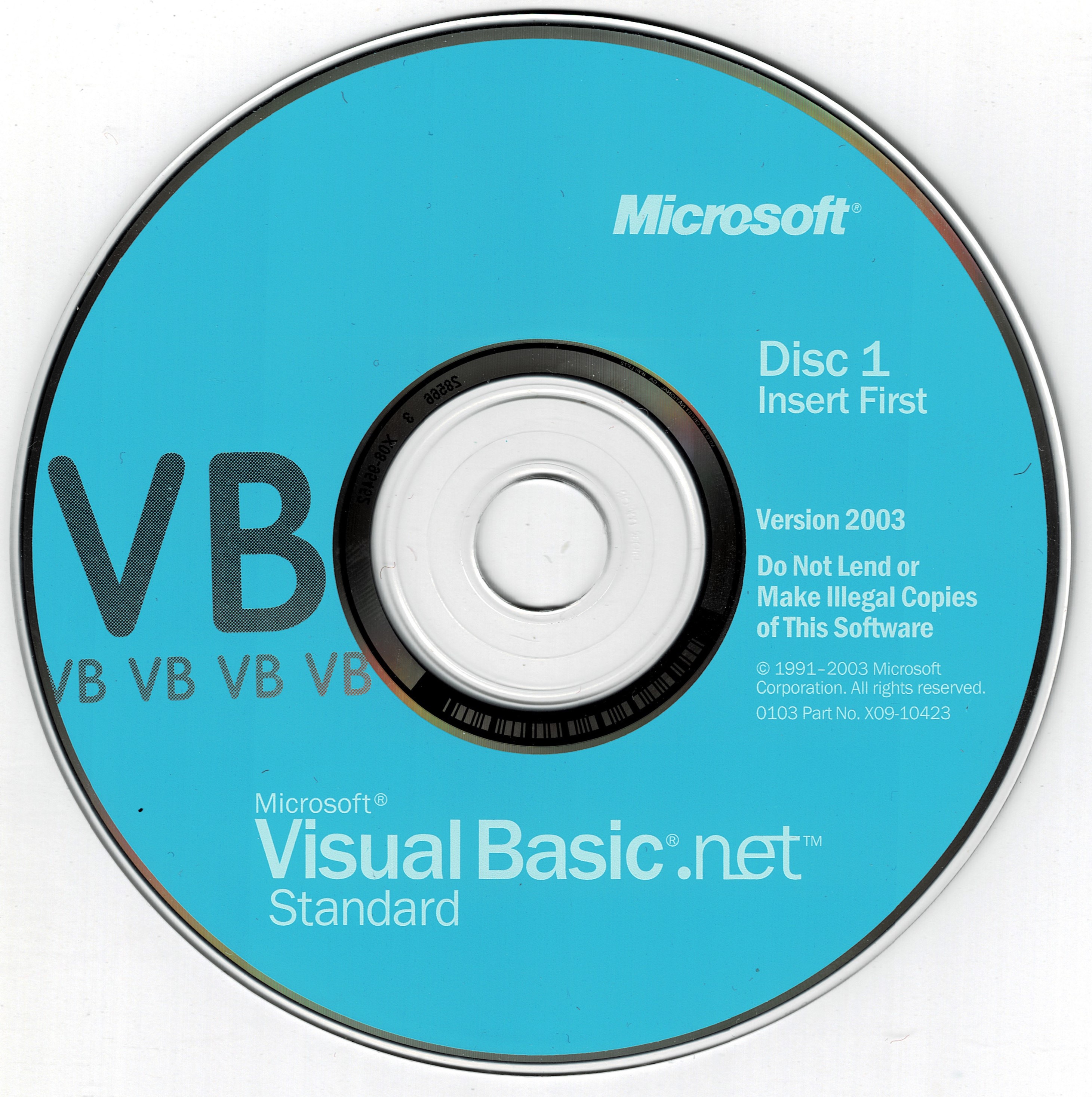 Microsoft Visual Basic .net Standard Version 2003 : Microsoft