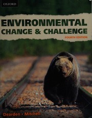 Environmental change & challenge : a Canadian perspective