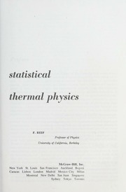 Fundamentals of statistical and thermal physics : Reif, F