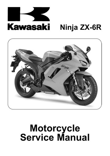 Kawasaki ZX6R ZX600P7F service manual : Free Download, Borrow, and