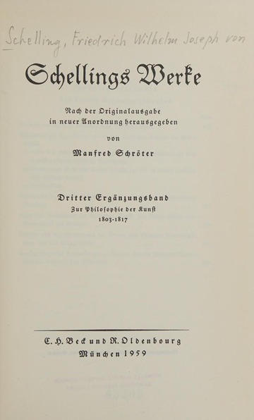 超レア洋書Schellings Werke. Nach der Original 超レア洋書Schellings