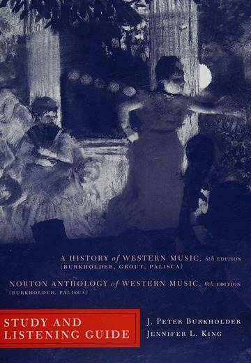 Study and listening guide for A history of western music, eighth