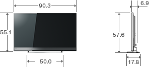 仕様表/40V型M510X｜テレビ｜REGZA：東芝