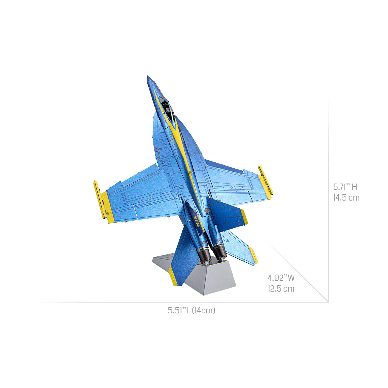 Metal Earth 3D Metal Model Kit - Blue Angels Super Hornet