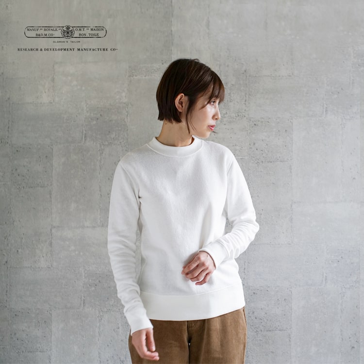 R & D.M.Co-(オールドマンズテーラー)裏起毛コットンクルーネック
