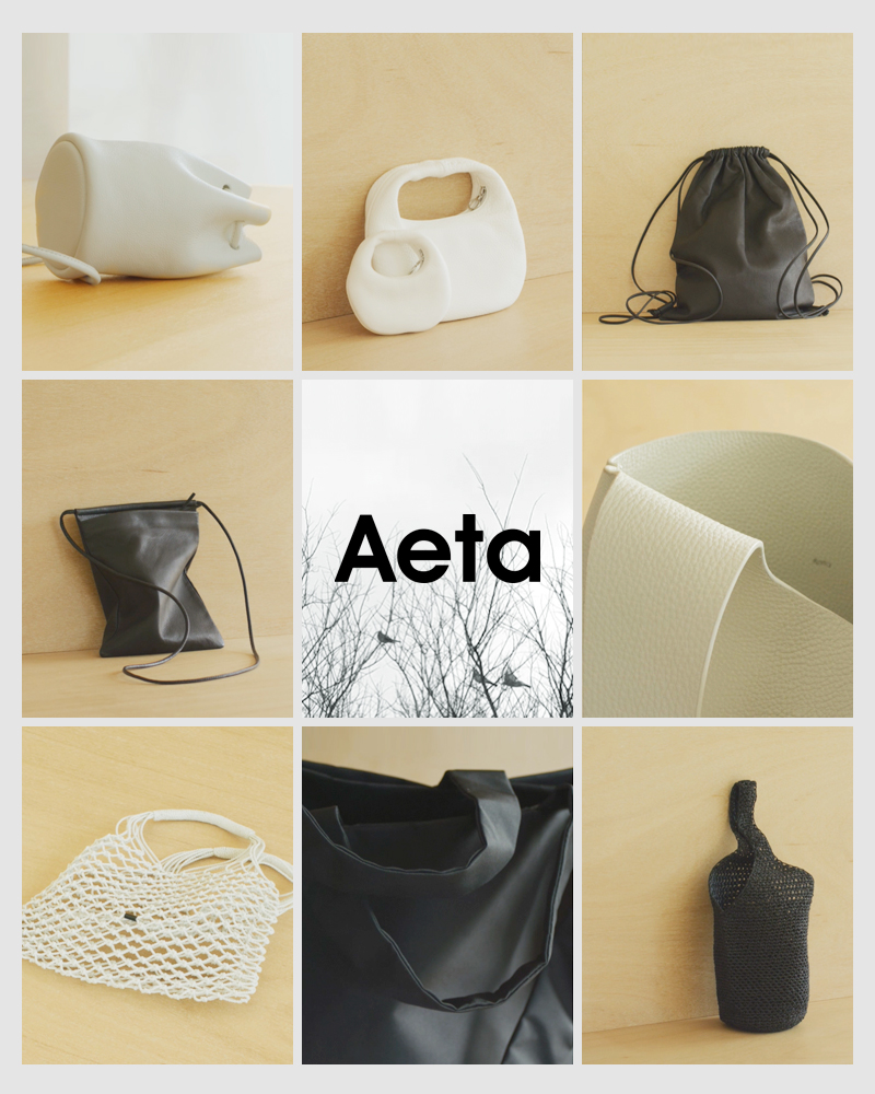 Aeta アエタ エラスティック レザー トートバッグM “ELASTIC TOTE M