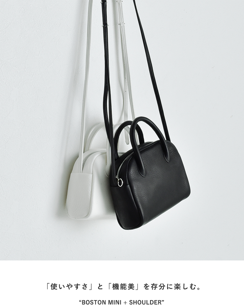 Aeta アエタ ディアレザー ボストン ミニ ショルダー バッグ “DEER